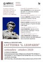 Cattedra Giacomo Leopardi: seminari settembre-ottobre 2020